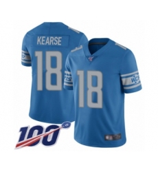 Men's Detroit Lions #18 Jermaine Kearse Limited Gray Inverted Legend 100th Season Football Jersey