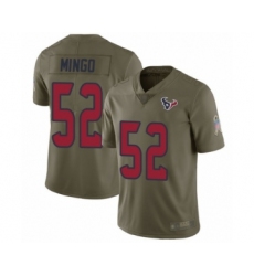 Men's Houston Texans #52 Barkevious Mingo Limited Olive 2017 Salute to Service Football Jersey