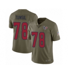 Youth Houston Texans #78 Laremy Tunsil Limited Olive 2017 Salute to Service Football Jersey