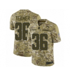 Men's Los Angeles Chargers #36 Roderic Teamer Limited Camo 2019 Salute to Service Football Jersey