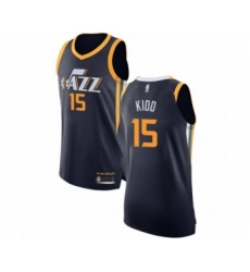 Men's Utah Jazz #15 Stanton Kidd Authentic Navy Blue Basketball Jersey - Icon Edition