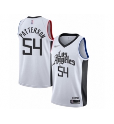 Women's Los Angeles Clippers #54 Patrick Patterson Swingman White Basketball Jersey - 2019 20 City Edition
