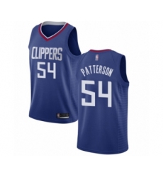 Youth Los Angeles Clippers #54 Patrick Patterson Swingman Blue Basketball Jersey - Icon Edition
