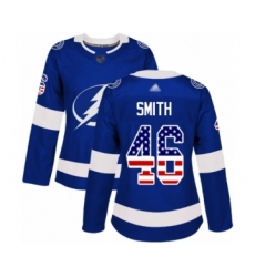 Women's Tampa Bay Lightning #46 Gemel Smith Authentic Green Salute to Service Hockey Jersey