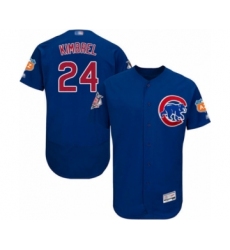 Men's Chicago Cubs #24 Craig Kimbrel Royal Blue Alternate Flex Base Authentic Collection Baseball Player Jersey