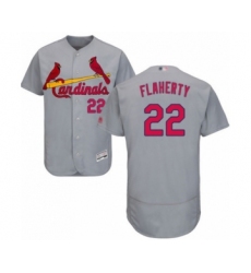 Men's St. Louis Cardinals #22 Jack Flaherty Grey Road Flex Base Authentic Collection Baseball Player Jersey
