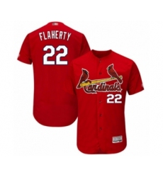 Men's St. Louis Cardinals #22 Jack Flaherty Red Alternate Flex Base Authentic Collection Baseball Player Jersey