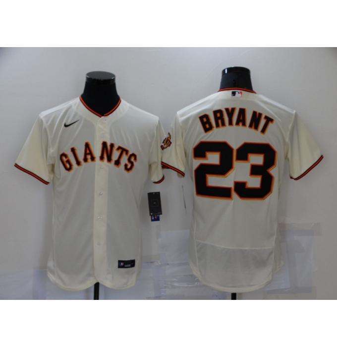 Men's Nike San Francisco Giants #23 Kobe Bryant Cream Elite Collection Jersey