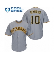 Youth Pittsburgh Pirates #10 Bryan Reynolds Authentic Grey Road Cool Base Baseball Player Jersey