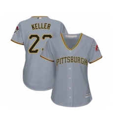 Women's Pittsburgh Pirates #23 Mitch Keller Authentic Grey Road Cool Base Baseball Player Jersey
