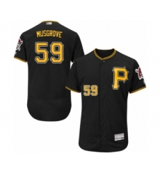Men's Pittsburgh Pirates #59 Joe Musgrove Black Alternate Flex Base Authentic Collection Baseball Player Jersey