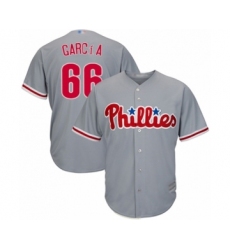 Youth Philadelphia Phillies #66 Edgar Garcia Authentic Grey Road Cool Base Baseball Player Jersey