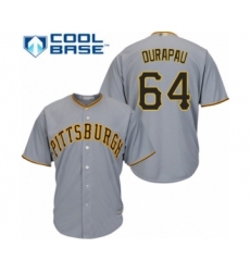 Youth Pittsburgh Pirates #64 Montana DuRapau Authentic Grey Road Cool Base Baseball Player Jersey