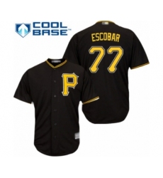 Youth Pittsburgh Pirates #77 Luis Escobar Authentic Black Alternate Cool Base Baseball Player Jersey
