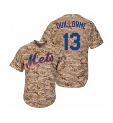 Men's New York Mets #13 Luis Guillorme Authentic Camo Alternate Cool Base Baseball Player Jersey