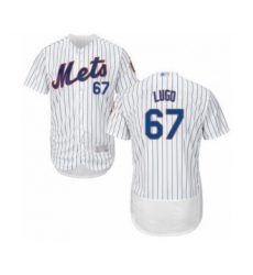 Men's New York Mets #67 Seth Lugo White Home Flex Base Authentic Collection Baseball Player Jersey
