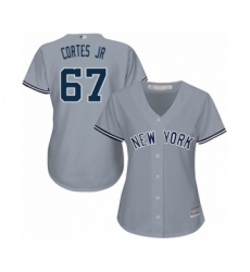 Women's New York Yankees #67 Nestor Cortes Jr. Authentic Grey Road Baseball Player Jersey