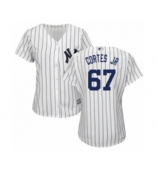 Women's New York Yankees #67 Nestor Cortes Jr. Authentic White Home Baseball Player Jersey