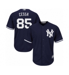Youth New York Yankees #90 Thairo Estrada Authentic Grey Road Baseball Player Jersey