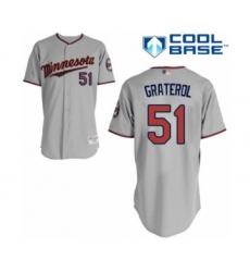 Women's Minnesota Twins #51 Brusdar Graterol Authentic Grey Road Cool Base Baseball Player Jersey