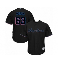 Youth Miami Marlins #63 Brian Moran Authentic Grey Road Cool Base Baseball Player Jersey