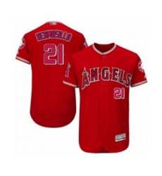 Men's Los Angeles Angels of Anaheim #21 Michael Hermosillo Red Alternate Flex Base Authentic Collection Baseball Player Jersey