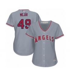 Women's Los Angeles Angels of Anaheim #49 Adalberto Mejia Authentic Grey Road Cool Base Baseball Player Jersey