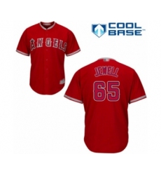 Youth Los Angeles Angels of Anaheim #65 Jake Jewell Authentic Red Alternate Cool Base Baseball Player Jersey