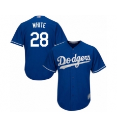 Men's Los Angeles Dodgers #28 Tyler White Royal Blue Alternate Flex Base Authentic Collection Baseball Player Jersey