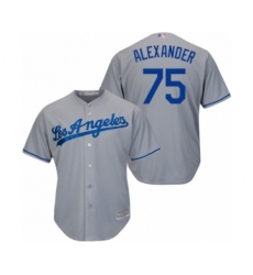Youth Los Angeles Dodgers #75 Scott Alexander Authentic Grey Road Cool Base Baseball Player Jersey