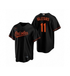 Women's Baltimore Orioles #11 Jose Iglesias Nike Black Replica Alternate Jersey