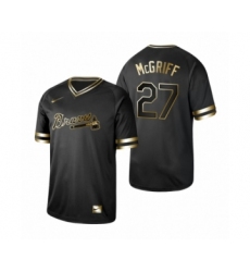 Youth 2019 Golden Edition Atlanta Braves #27 Fred McGriff Black Jersey