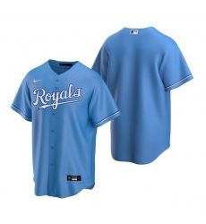 Men's Nike Kansas City Royals Blank Light Blue Alternate Stitched Baseball Jersey