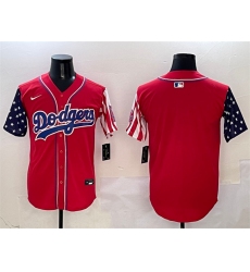 Men's Los Angeles Dodgers Blank Red Limited Stitched Baseball Jersey