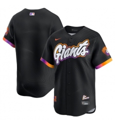 Men's San Francisco Giants Blank Anthracite 2025 City Connect Limited Stitched Baseball Jersey