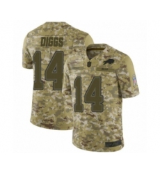 Buffalo Bills #14 Stefon Diggs Limited Camo 2018 Salute to Service Football Jersey