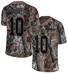 Men's Denver Broncos #10 Jerry Jeudy Camo Stitched Limited Rush Realtree Jersey