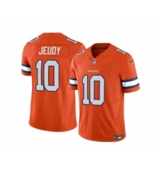 Men's Nike Denver Broncos #10 Jerry Jeudy Orange 2023 F.U.S.E. Vapor Untouchable Football Stitched Jersey