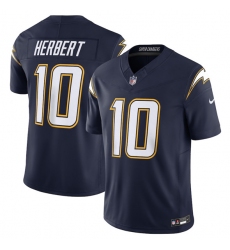 Men's Los Angeles Chargers #10 Justin Herbert Navy 2025 F.U.S.E. Alternate Vapor Limited Football Stitched Jersey
