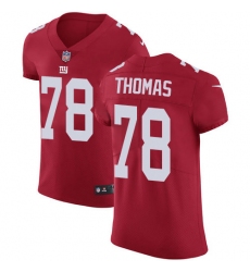 Men's New York Giants #78 Andrew Thomas Red Alternate Stitched NFL New Elite Jersey