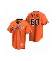 Men's Baltimore Orioles #60 Mychal Givens Nike Orange Cooperstown Collection Alternate Jersey