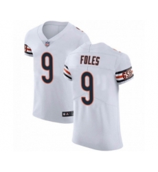Men's Chicago Bears #9 Nick Foles White Elite Vapor Untouchable Jersey