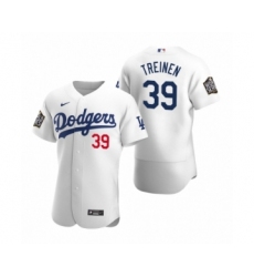 Men's Los Angeles Dodgers #39 Blake Treinen Nike White 2020 World Series Authentic Jersey