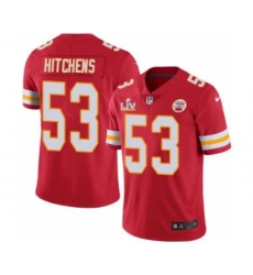 Women's Kansas City Chiefs #53 Anthony Hitchens Red 2021 Super Bowl LV Jersey
