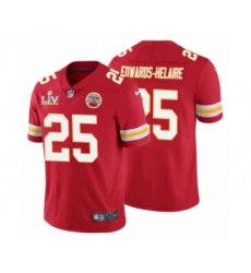 Youth Kansas City Chiefs #25 Clyde Edwards Helaire Red Super Bowl LV Jersey