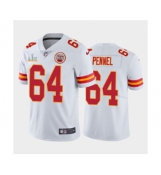 Youth Kansas City Chiefs #64  Mike Pennel White 2021 Super Bowl LV Jersey