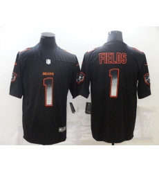 Men's Chicago Bears #1 Justin Fields Black Nike Draft First Round Pick Alternate Limited Jersey