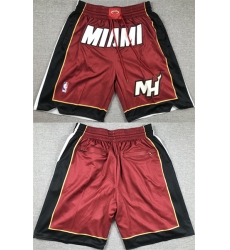 Men's Miami Heat Red Shorts (Run Small)