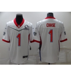 Men's Cincinnati Bengals #1 Ja'Marr Chase White Nike Royal 2022 NFC Pro Bowl Limited Player Jersey Men's Cincinnati Bengals #1 Ja'Marr Chase White Nike Royal 2022 NFC Pro Bowl Limited Player Jersey
