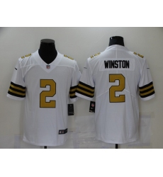 Men's New Orleans Saints #2 Jameis Winston White Limited Jersey